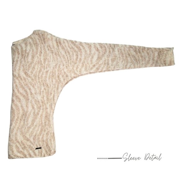 ANIMAL PRINT SLASH NECKLINE SWEATER FOR WOMEN - Picture 10 of 12